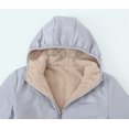 thumbnail image 4 of Meichang Hoodie Jacket for Women Fleece Long Sleeve Jackets Full Zip Up Thick Sherpa Lined Winter Coat Slim Fit Solid Outerwear, 4 of 6