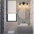 thumbnail image 4 of 3-Light Bathroom Light Fixtures over Mirror Bathroom Vanity Light Farmhouse Black Bathroom Lighting Fixtures with Metal Lampshade for Bedroom, Hallway, Living Room, 4 of 7