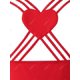 thumbnail image 4 of Vestido de Fiesta Talla Extra Asimétrico Estampado Corazón Rosegal  Vestidos casuales de talla grande, 4 of 5