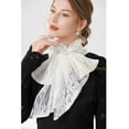 thumbnail image 2 of LoudSung Fake Collar Detachable Half Shirt Blouse False Dickey Collar Lace Ruffle Decorative Elegant for Women Girls, 2 of 7