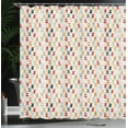 thumbnail image 4 of Ambesonne Swimming Shower Curtain, Retro Design Swimsuits, 69"Wx75"L, Pale Eggshell Multicolor, 4 of 5