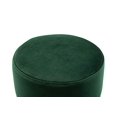 thumbnail image 4 of TOV Furniture Yamma Modern Velvet Upholstered Round Footstool Ottoman, 13.7", Green, 4 of 5