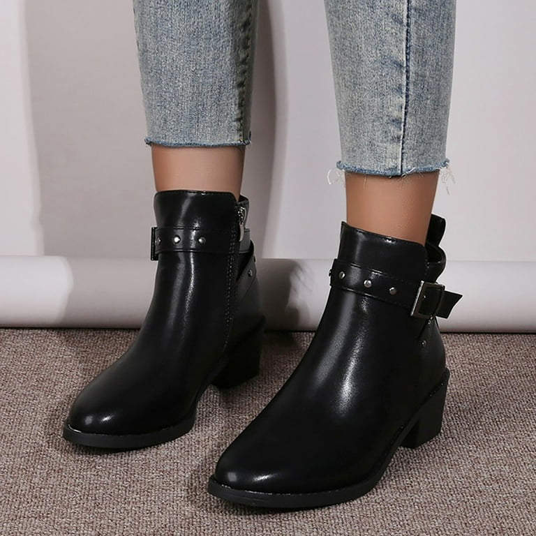 Booties with deals open sides