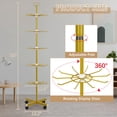 thumbnail image 3 of Exttlliy Exhibidor Giratorio Metálico Dorado de 5 Niveles y 150 cm, 3 of 6