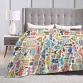 thumbnail image 4 of Kll Fleece Blanket Plush Throw Blanket Famous Places,Soft Fuzzy Cozy Flannel Blanket For Couch Sofa Bed.(40"X30"), 4 of 9