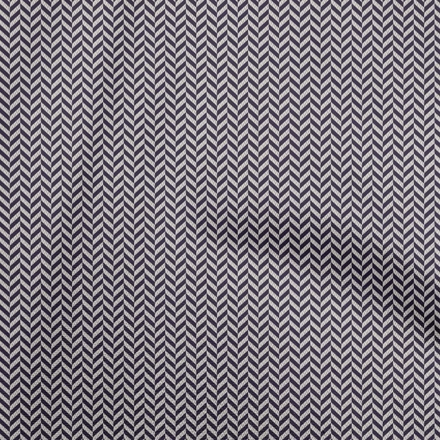 oneOone Coton Flex Noir Tissu Chevron Matière de Robe Tissu Imprimé Tissu au Yard 40 Pouces de Large