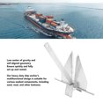thumbnail image 3 of 13lb Ship Anchor Kit Carbon Steel Heavy Duty Fluke Style Boat Anchor with Nylon Rope Chain for Fresh Water Sea, 3 of 7