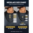 thumbnail image 3 of PROSTEEL Mens Necklace Cuban Chain for Men Gift 6mm 22 Inch Stainless Steel Miami Black Chain Necklace for Boyfriend Husband Birthday Father Day, 3 of 9