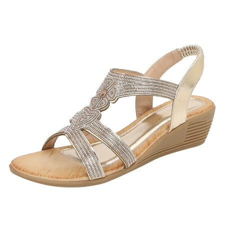 

Jungdeepe Wedge Slide Sandals Women Sandals Size 5 Womens Sparkly Sandals Size 9 on Sandals for Women Wide Width Fisherman Sandals for Women Platform Flip Flop Sandals for Women with Arch Support