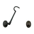thumbnail image 4 of Renovators Supply Door Latch Lock 4" Hook Brass Swivel Style Hook and Eye Latch for Door in Oil Rubbed Bronze Finish w/Screws, 4 of 5