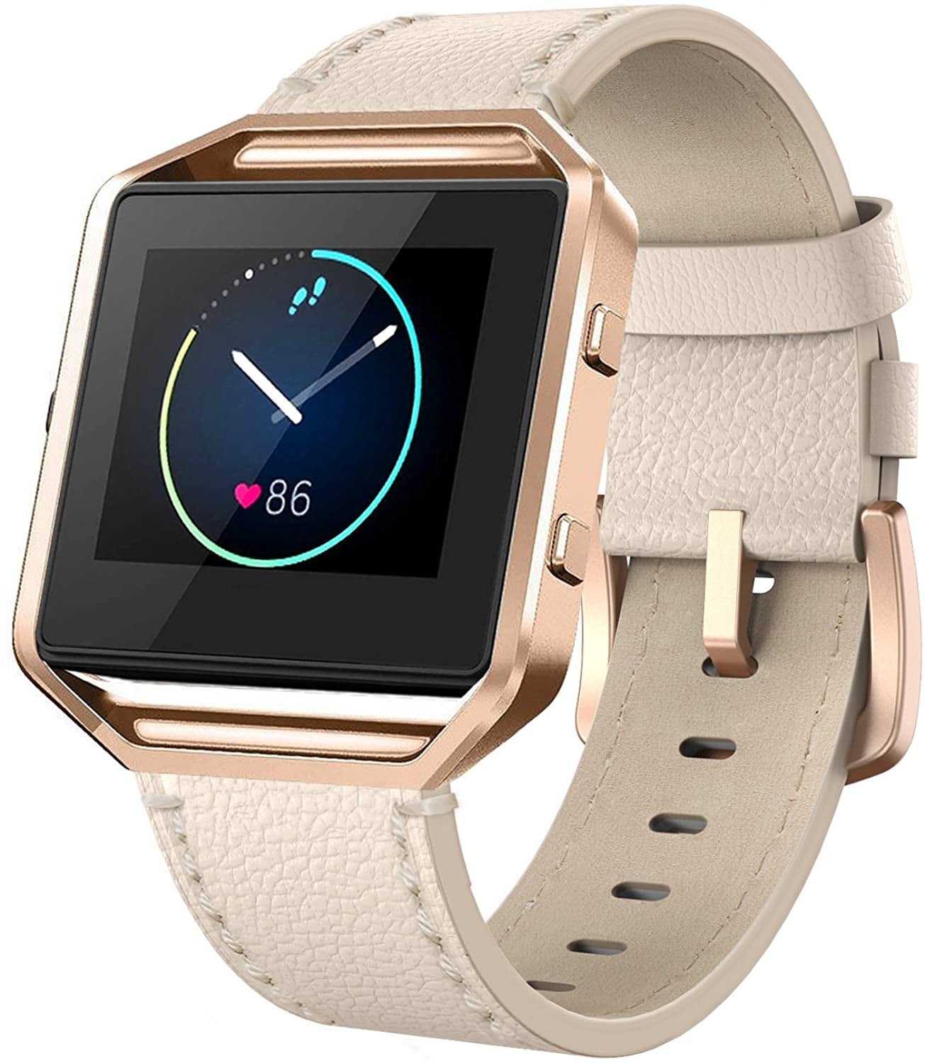 Replacement Bands Compatible with Fitbit Blaze Soft Classic  Genuine Leather 