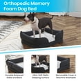 thumbnail image 5 of Comfy Orthopedic Memory Foam Dog Bed for Small Breeds (25"W x 20"D) Bolstered Style with Zippered Washable Cover & Non-Slip Bottom, 5 of 11
