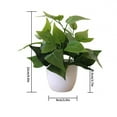 thumbnail image 2 of fastboy Artificial Potted Plant Leaf Simulation Leaves Home Office Desktop Greenery Decoration, Plant Type 10, 2 of 3