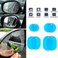 thumbnail image 2 of Anti Fog Car Sticker Car Mirror Window Clear Film Car Rearview Mirror Protective Film Waterproof 2 Pcs/set, 2 of 9