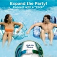 thumbnail image 4 of Aqua Zero Gravity Inflatable Swimming Pool Chair Float, Teal Fern Green, 4 of 10