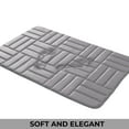 1 Piece Rectangular Color Variant Memory Foam Bathroom Rug Set NonSlip