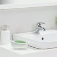 thumbnail image 3 of Jabonera de cerámica con autodrenaje, forma de bañera, soporte para esponja y desagüe para fregadero, baño, ducha y cocina, 3 of 7
