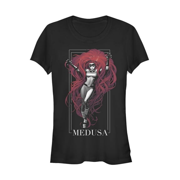 Junior's Marvel Inhumans Medusa Frame Graphic Tee Black Large