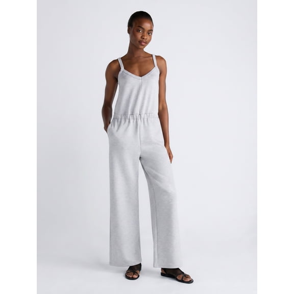 Scoop Women's and Women's Plus Scubaknit Tank Jumpsuit, Sizes XS-4X