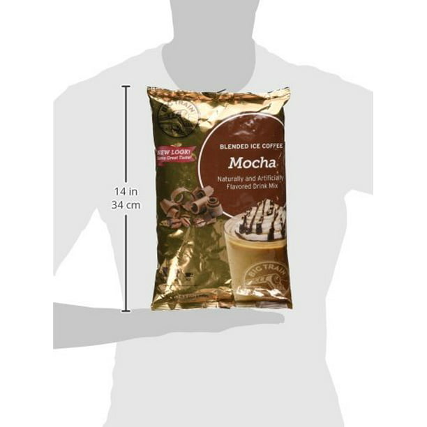 Train Mocha Blended Ice Coffee Beverage Mix, 3.5 lb -