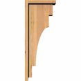 thumbnail image 3 of 5 1/2"W x 10"D x 26"H Mediterranean Smooth Corbel w/Backplate, Western Red Cedar, 3 of 9