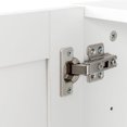 thumbnail image 6 of Wall Cabinet with Panel Doors, Stackable Wall Mounted Storage Cabinet, White Bathroom Cabinet, Pantry Cabinet with Adjustable Shelf,(15.75*35.43*19.69)inch, 6 of 9