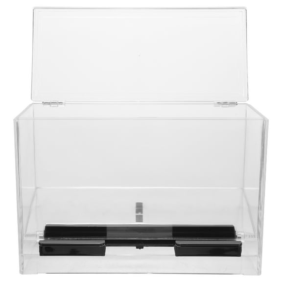 Yongwei Clear Straw Dispenser for Countertop Pressing Type Straw Holder