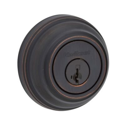 Kwikset 980 Single Cylinder Deadbolt featuring SmartKey®, Venetian Bronze, 99800-089
