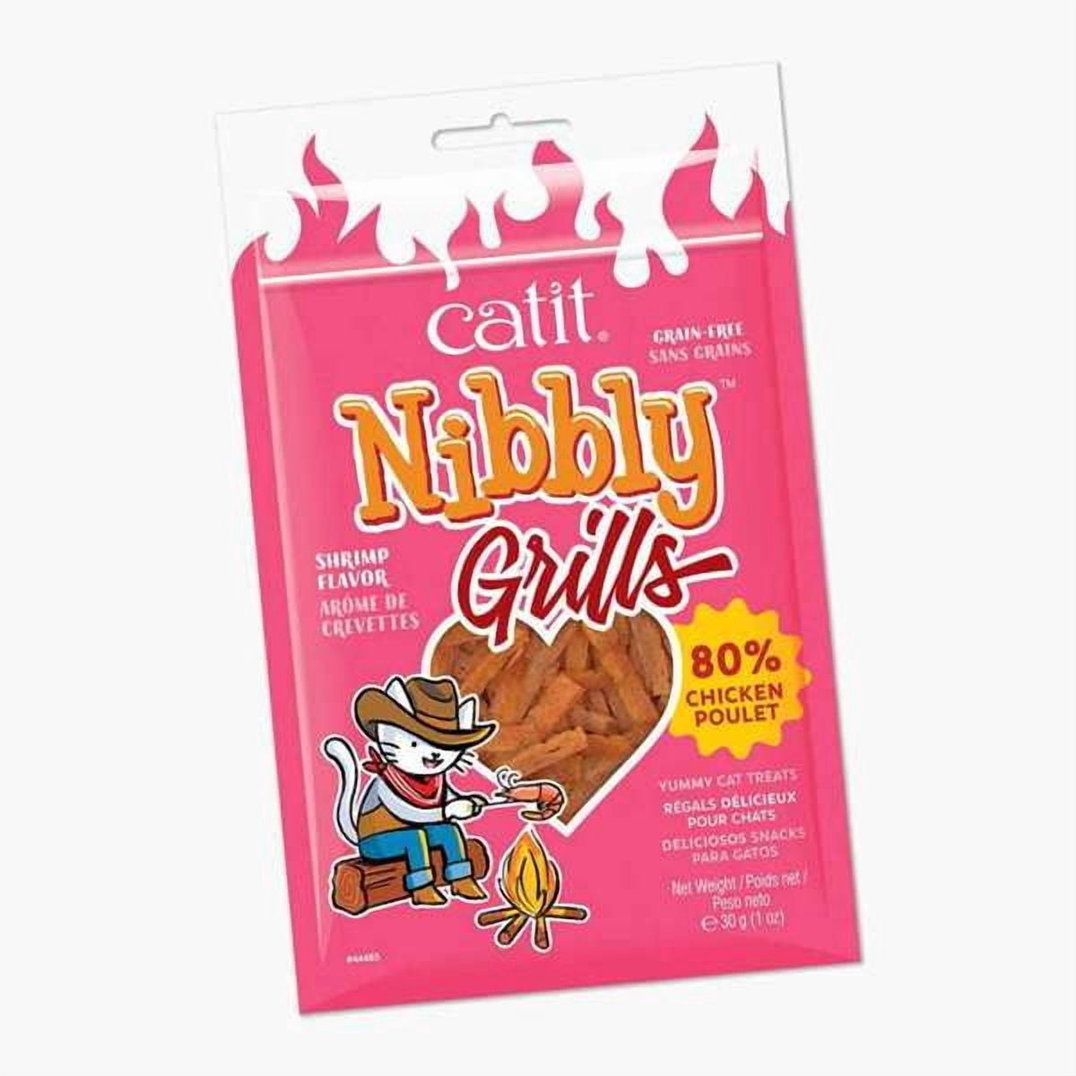 Catit Nibbly Grills Cat Treats Chicken and Shrimp Flavour, 30g