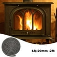 thumbnail image 2 of Black Stove/Fire Rope Wood Burning Stove 18/20mm 2M Length Log Burner Door Seal, 2 of 4