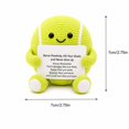 thumbnail image 2 of Handmade Crochet Volley Ball Figurine, Emotional Support Crochet Pick Me Up Plush, Positive Affirmation Gifts for Daily Encouragement, Cute Desk Decor Small Ornament, 2.5X2.5 Inch, 2 of 6