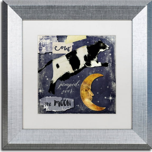 Trademark Fine Art "Childhood I" Canvas Art by Color Bakery, White Matte, Silver Frame