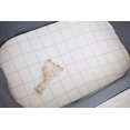thumbnail image 3 of shiyou-Bassinet Drap-Housse Lot de 2 Jersey Coton Respirant et Doux pour Bébé Fille (Rayures à Pois Roses & Lignes à Carreaux Roses), 3 of 4
