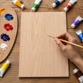 thumbnail image 3 of Unfinished Blank Wood Rectangular Board for DIY Crafts Paintable Natural Wood Plaque Smooth Sanded Surface 7.87 x 11.8 Inch for Festive Home Decor and Art Projects Display, 3 of 5