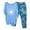 Blue, variant on TIANZEN Womens 2 HH Piece Linen Outfits Crewneck Travel Beach Sweatsuits Plus Size Loose Tops Pants Tracksuit Sets Women's Casual Pants Suits Bridesmaid Jumpsuit for Women Ladies Jumpsuits Dressy