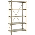 thumbnail image 2 of SAFAVIEH Rigby Glam 5 Tier Etagere, Gold Liquid/Rustic Oak, 2 of 8