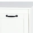 thumbnail image 4 of Laundry Room Cabinet with 2 Storage Basket,White Hidden Tilt Out Laundry Hamper Cabinet for Laundry Room Bathroom, 4 of 7