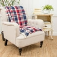 thumbnail image 4 of Harbor Plaid Patriotic USA 4th of July Memorial Day Labor Day Cookout Americana Liberty Decorative Throw Blanket, 4 of 4