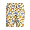 thumbnail image 6 of Daiia Autumn Pumpkins Blooms Mens Woven Stretch Pajama Short,Short Pajama Pants-XX-Large, 6 of 7