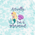 thumbnail image 4 of Inktastic Actually Im a Mermaid with Seashell and Bubbles Girls Toddler T-Shirt, 4 of 5