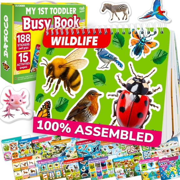 Quokka Busy Books for Toddlers 3-4 - Kids Educational Toys 3-5 - Kids Learning Animal and Insect