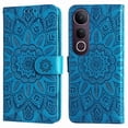 thumbnail image 5 of Funda tipo cartera GANGXUN para Vivo V50 Lite , diseño girasol, cuero PU, soporte, cierre magnético, tarjetero, 5 of 5