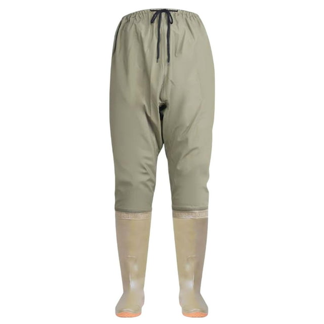 fastboy Waist Waders Supplies PVC Bootfoot Waders Water Kayaking for Working Outdoor Beige 43
