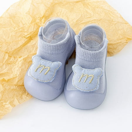 

Toddler Slipper Socks Anti Slip Baby Grip Socks Walking Shoes Breathable Warm Soft Rubber Sole Cotton Toddler Shoes Toddler Infant Baby Girls for Boys Girls 2-2.5 Years