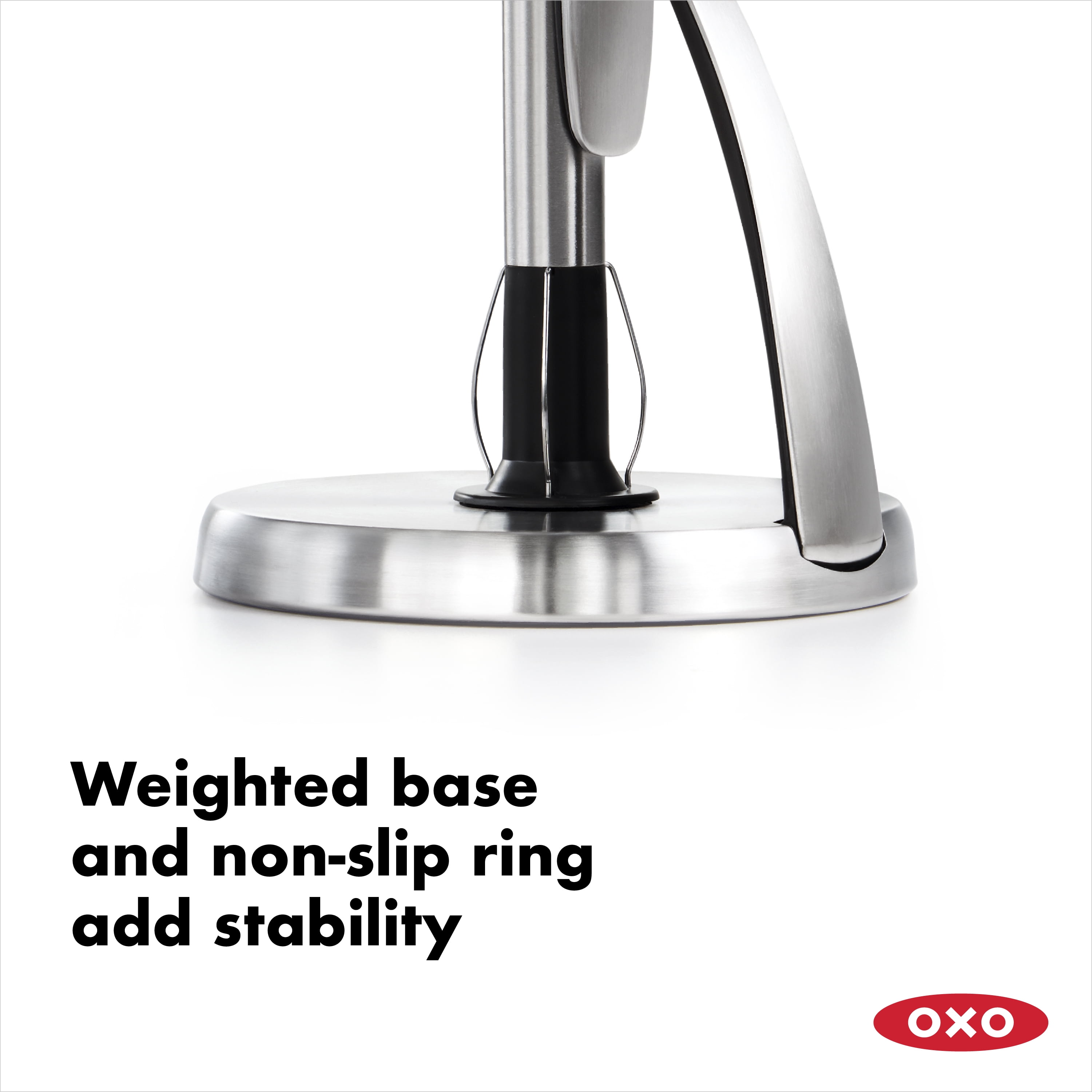 OXO Stainless Steel Simply Tear Countertop Paper Towel Holder
