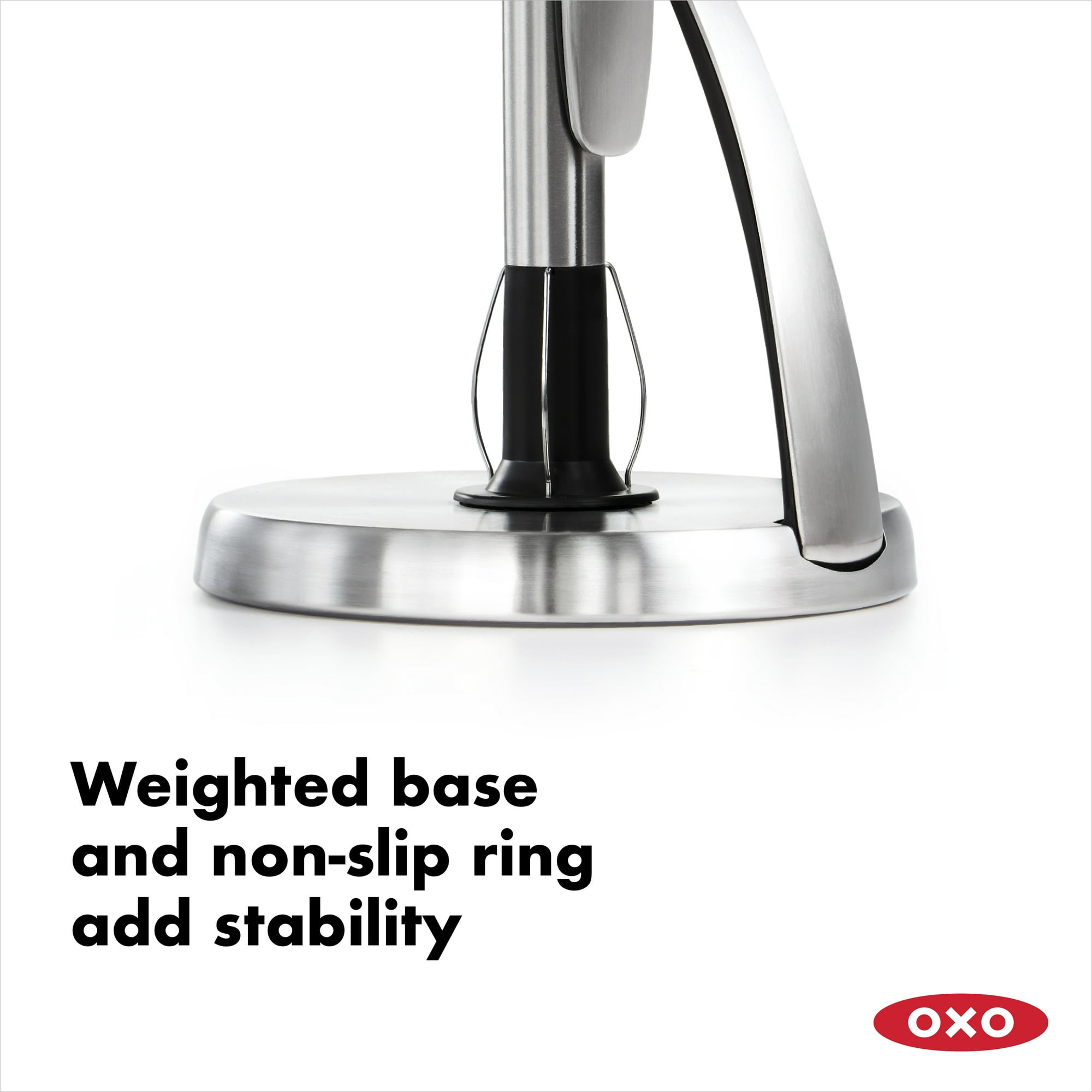 OXO Stainless Steel Simply Tear Countertop Paper Towel Holder