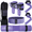 Purple, variant on 7Pcs-Barbell Pad Set for Hip Thrust - Squat Pad, Bench Press Workout Foam Weight Lifting Bar Cushion,Gym Accessories for Women with Bar Bad,with Gym Ankle Straps,Hip Resistance Bands,Lifting Strap