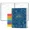 Blue, variant on Blank Recipe Book to Write in Your Own Recipes, Spiral Bound Journal 8.5x11, 140 Pages Hardcover Cookbook with Stickers, Black