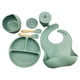 thumbnail image 1 of Platos Antideslizantes Kuymtek Silicona para Alimentación Bebé Verde 6 Uds, 1 of 8