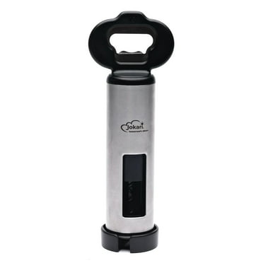 Jokari Wine Opener Pro Sleek Design with Can Opener and Glass Bottle Opener